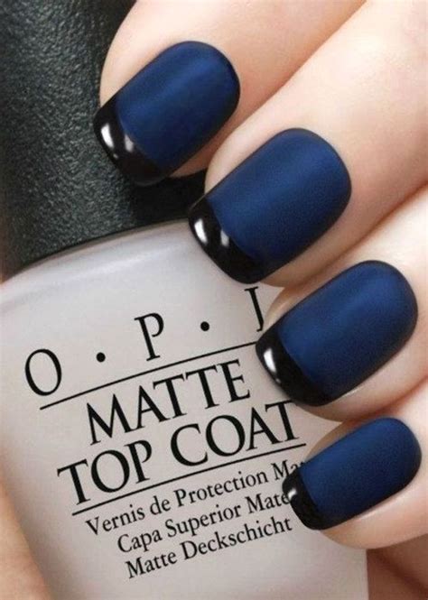 navy blue matte nail polish.